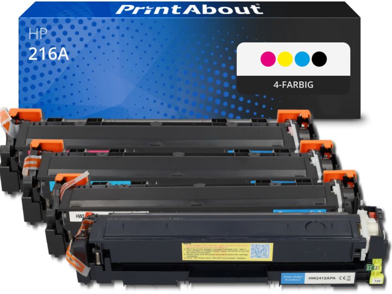 PrintAbout Toner 216A (W2410/11/12/13A) 4-farbig Multipack für HP