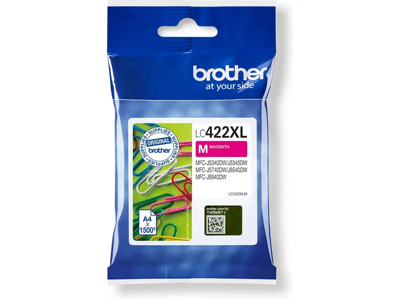 Brother Original Tintenpatronen LC422XL – 4er Pack (Schwarz, Cyan, Magenta, Gelb)