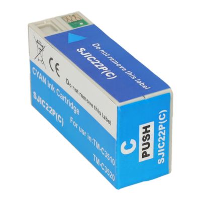 Druckerpatrone kompatibel mit Epson SJIC22P(C) - Cyan