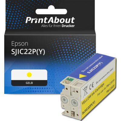 Druckerpatrone kompatibel mit Epson SJIC22P(Y) - Gelb