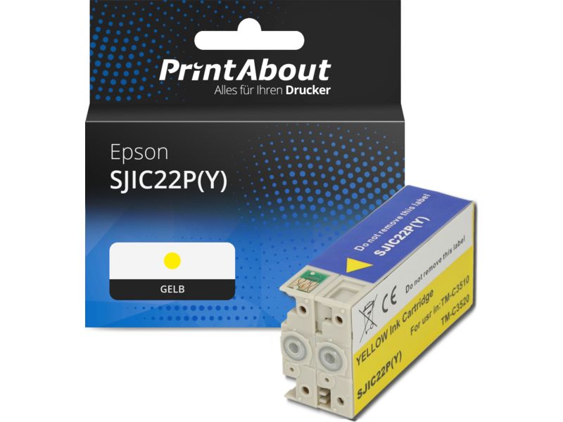 PrintAbout Druckerpatrone SJIC22P(Y) Gelb für Epson
