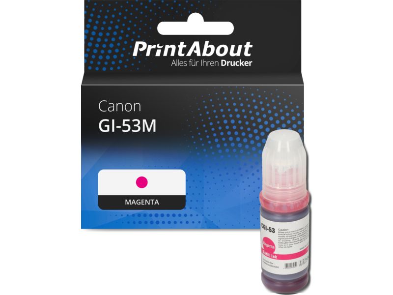 PrintAbout Druckerpatrone GI-53M Magenta für Canon