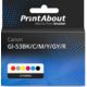 Druckerpatrone kompatibel mit Canon GI-53BK/C/M/Y/GY/R - 6-farbig - Multipack