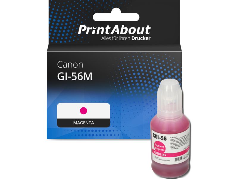 PrintAbout Druckerpatrone GI-56M Magenta für Canon