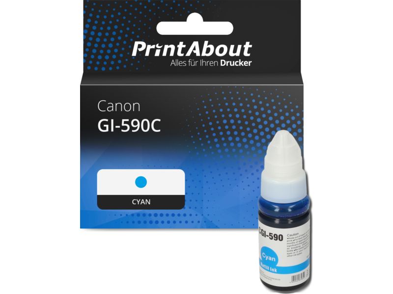 PrintAbout Druckerpatrone GI-590C Cyan für Canon