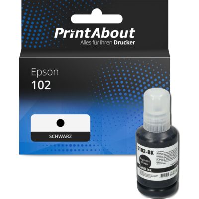 Druckerpatrone kompatibel mit Epson 102 (T03R140) - Schwarz