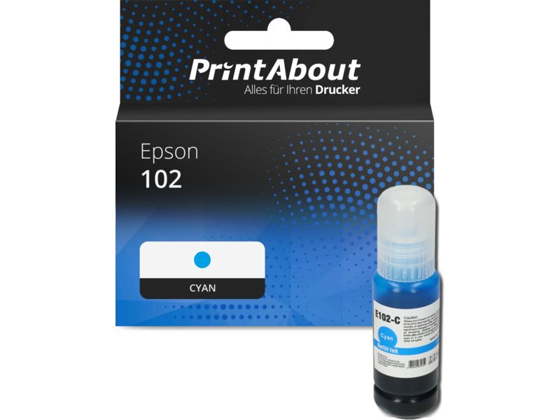 PrintAbout Druckerpatrone 102 (T03R240) Cyan für Epson