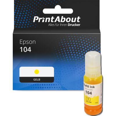 Druckerpatrone kompatibel mit Epson 104 (C13T00P440) - Gelb