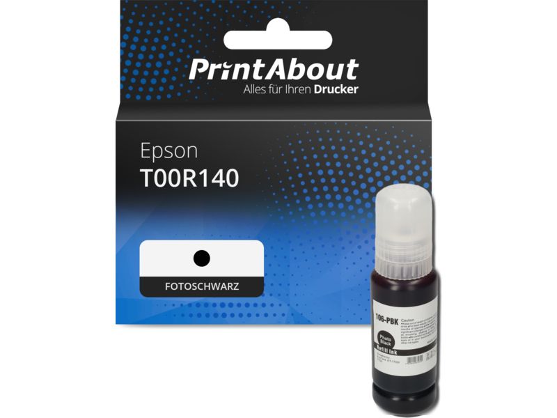 PrintAbout Druckerpatrone T00R140 Fotoschwarz für Epson