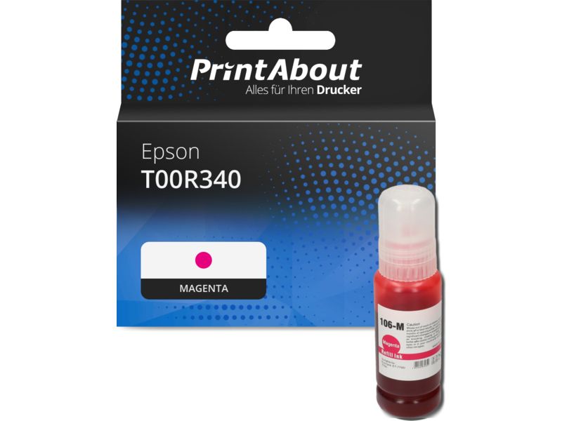 PrintAbout Druckerpatrone T00R340 Magenta für Epson
