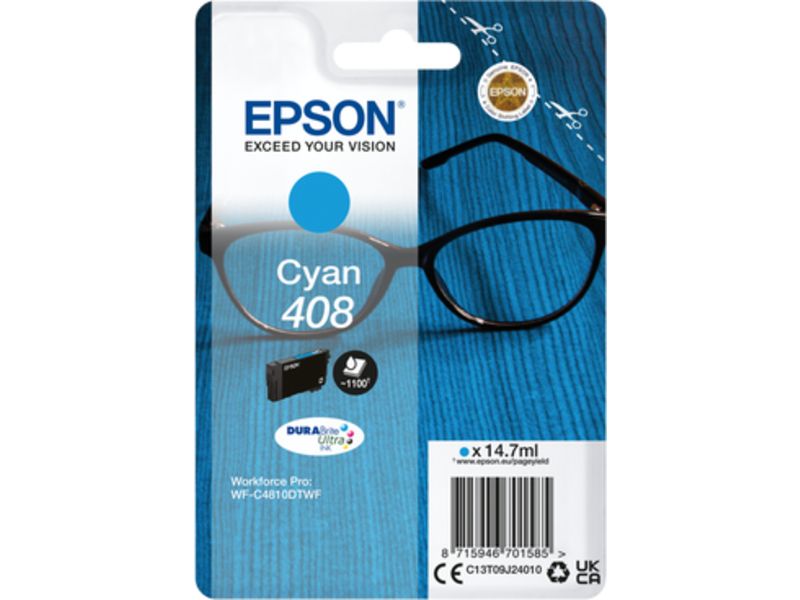 Epson 408 (C13T09J24010) - Cyan - Druckerpatrone