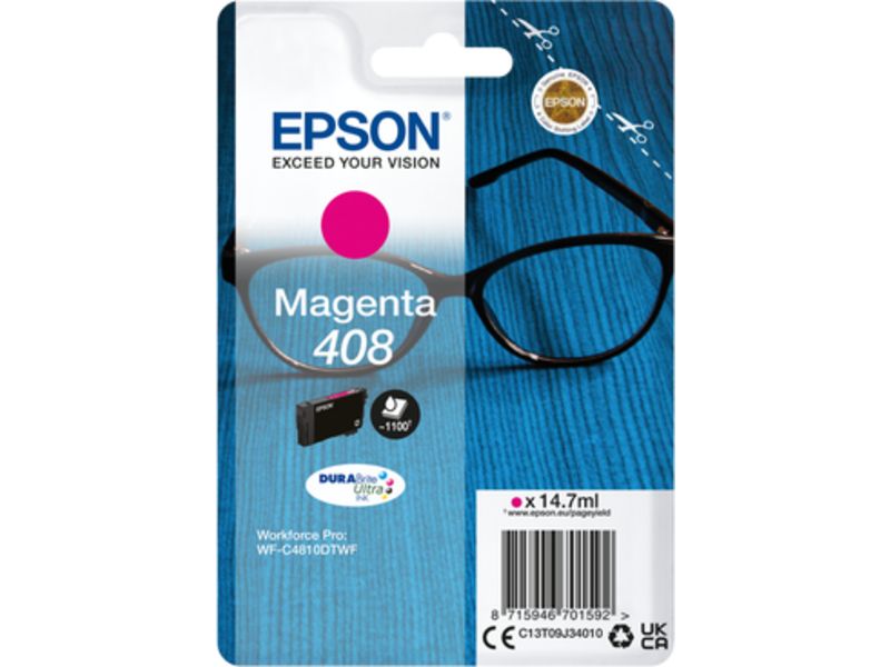 Epson 408 (C13T09J34010) - Magenta - Druckerpatrone