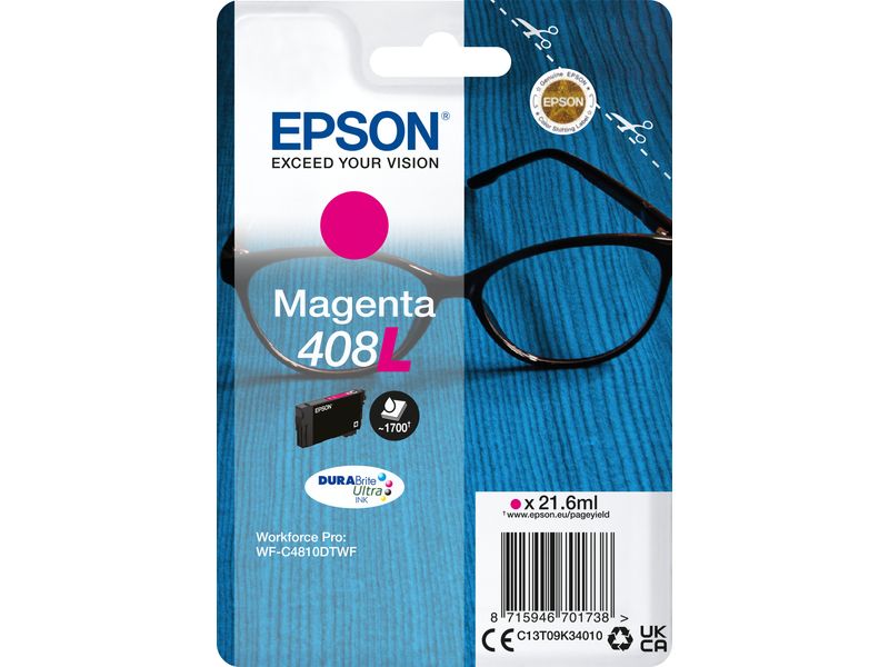 Epson 408L (C13T09K34010) - Magenta - Druckerpatrone - Hohe Kapazit&auml;t