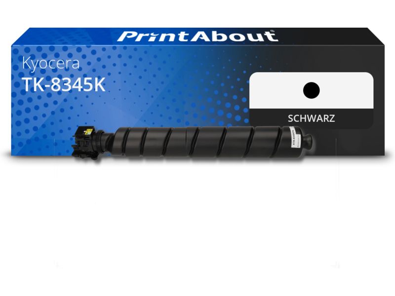 PrintAbout Toner TK-8345K Schwarz für Kyocera