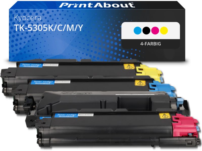 PrintAbout Toner TK-5305K/C/M/Y 4-farbig Multipack für Kyocera