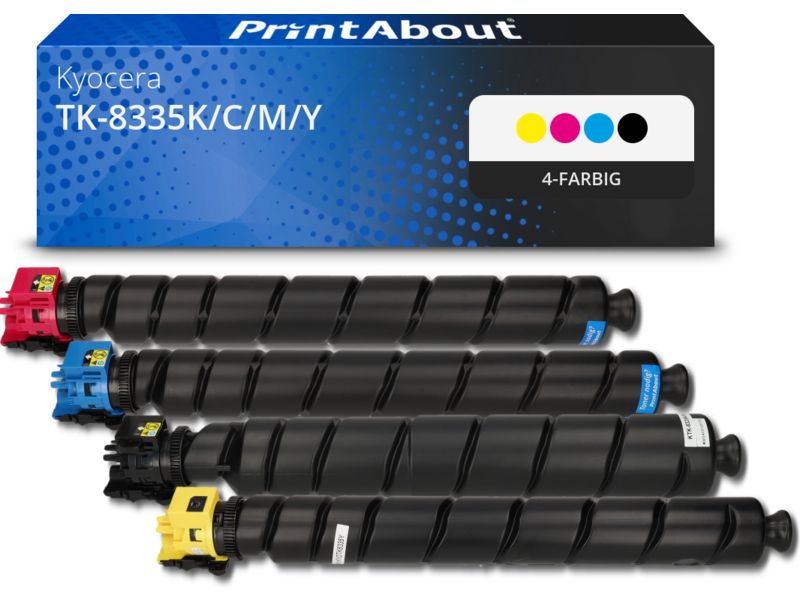 PrintAbout Toner TK-8335K/C/M/Y 4-farbig Multipack für Kyocera