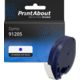Schriftband kompatibel mit Dymo 91205 (S0721650) - (12 mm) - Schwarz auf blau