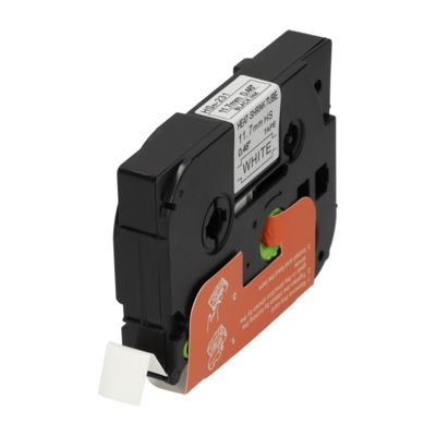 Schriftband kompatibel mit Brother TZe-FX231 - (12 mm) - Schwarz auf weiß