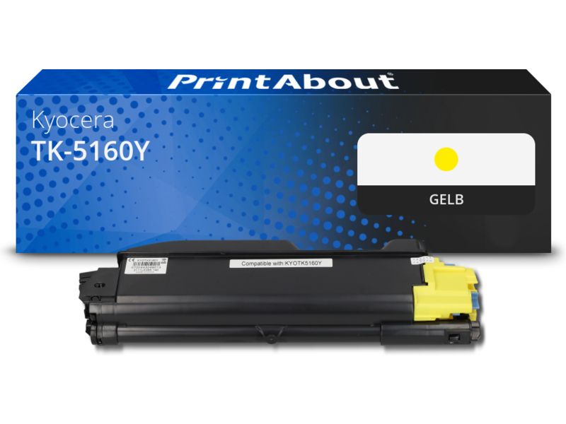 PrintAbout Toner TK-5160Y Gelb für Kyocera