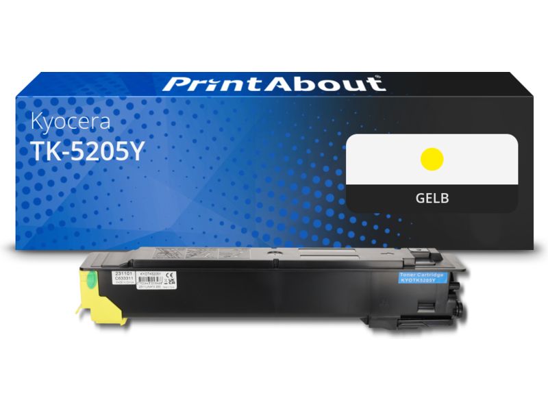 PrintAbout Toner TK-5205Y Gelb für Kyocera
