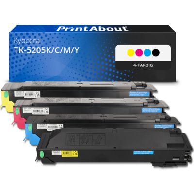 Toner kompatibel mit Kyocera TK-5205K/C/M/Y - 4-farbig - Multipack