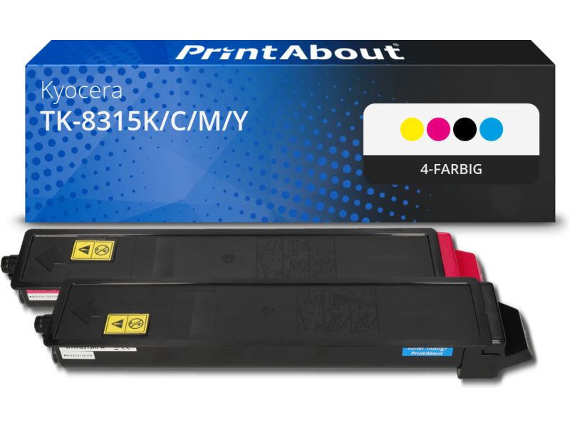 PrintAbout Toner TK-8315K/C/M/Y 4-farbig Multipack für Kyocera
