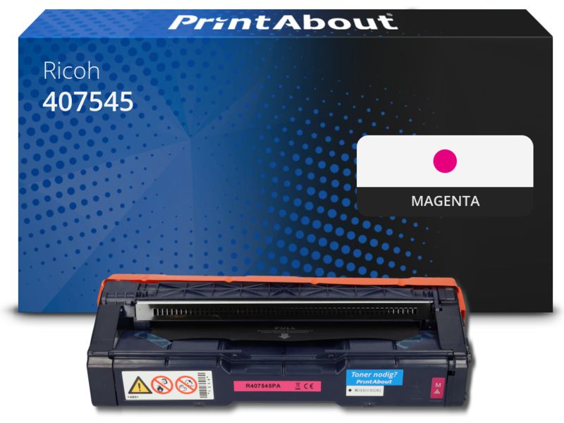 PrintAbout Toner 407545 (SP C250E) Magenta Extra hohe Kapazität für Ricoh