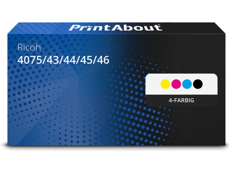 PrintAbout Toner 4075/43/44/45/46 (SP C250E) 4-farbig Multipack für Ricoh