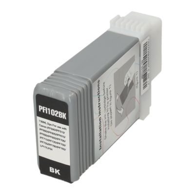 Druckerpatrone kompatibel mit Canon PFI-102BK - Schwarz