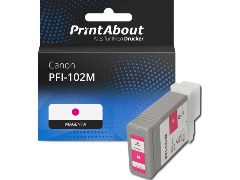 PrintAbout Druckerpatrone PFI-102M Magenta für Canon