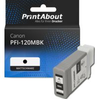 Druckerpatrone kompatibel mit Canon PFI-120MBK - Mattschwarz