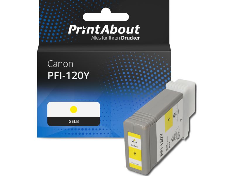 PrintAbout Druckerpatrone PFI-120Y Gelb für Canon