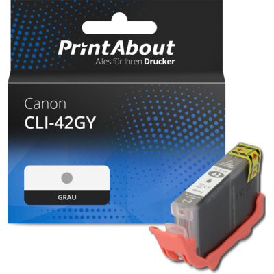 Druckerpatrone kompatibel mit Canon CLI-42GY - Grau