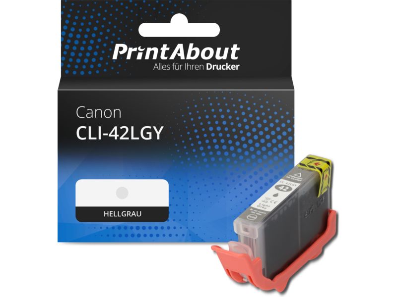 PrintAbout Druckerpatrone CLI-42LGY Hellgrau für Canon