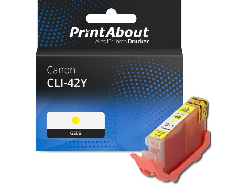 PrintAbout Druckerpatrone CLI-42Y Gelb für Canon