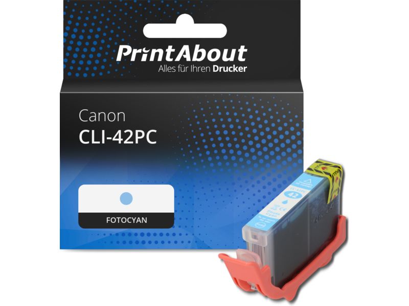 PrintAbout Druckerpatrone CLI-42PC Fotocyan für Canon