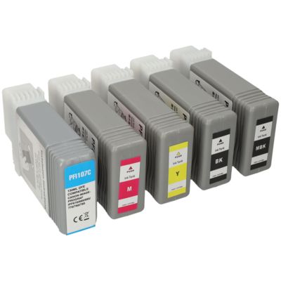 Druckerpatrone kompatibel mit Canon PFI-107BK/MBK/C/M/Y - 5-farbig - Multipack
