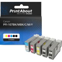 Druckerpatrone kompatibel mit Canon PFI-107BK/MBK/C/M/Y - 5-farbig - Multipack