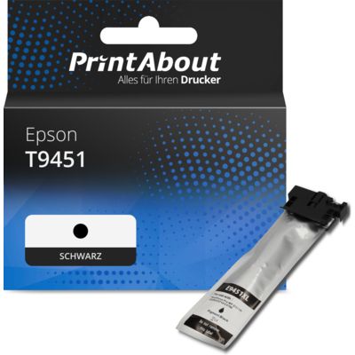 Druckerpatrone kompatibel mit Epson T9451 - Schwarz - Hohe Kapazität