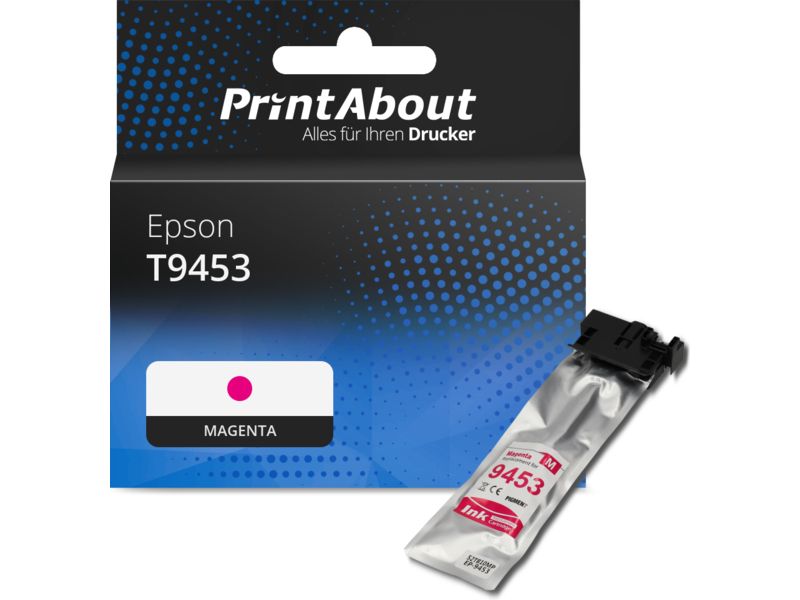 PrintAbout Druckerpatrone T9453 Magenta Hohe Kapazität für Epson