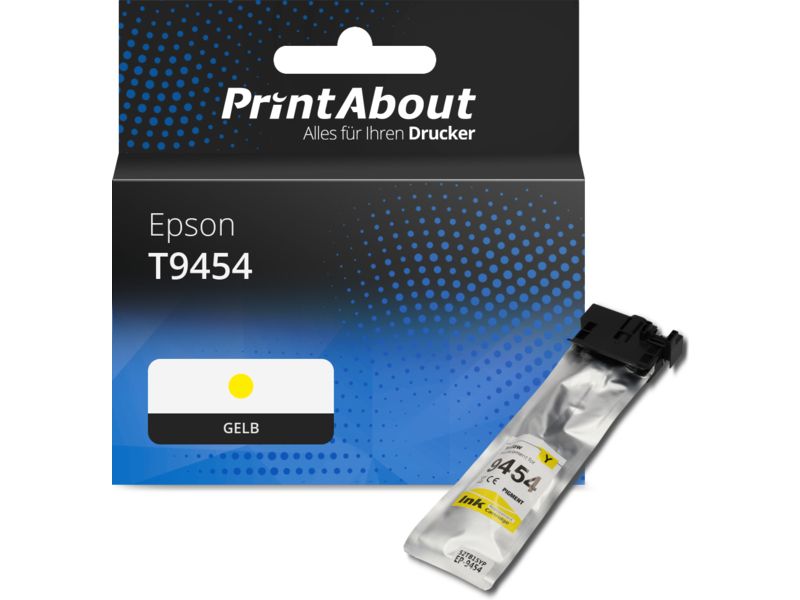 PrintAbout Druckerpatrone T9454 Gelb Hohe Kapazität für Epson