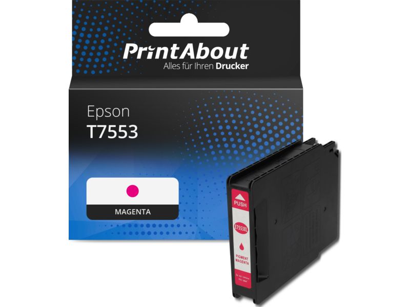 PrintAbout Druckerpatrone T7553 Magenta für Epson