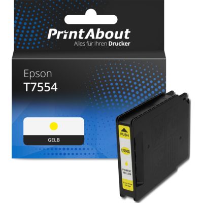 Druckerpatrone kompatibel mit Epson T7554 - Gelb
