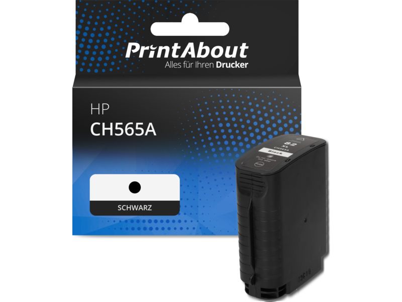 PrintAbout Druckerpatrone CH565A (82) Schwarz für HP