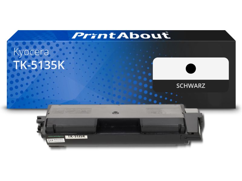PrintAbout Toner TK-5135K Schwarz für Kyocera
