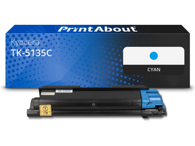 PrintAbout Toner kompatibel mit Kyocera TK-5135C - Cyan