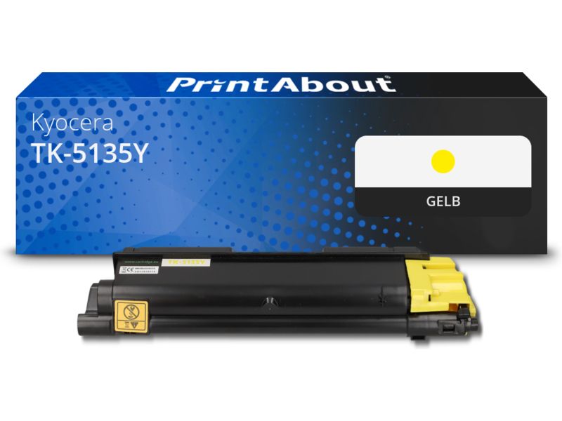 PrintAbout Toner TK-5135Y Gelb für Kyocera
