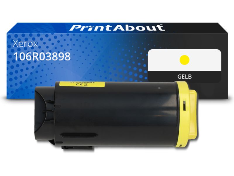 PrintAbout Toner 106R03898 Gelb Extra hohe Kapazität für Xerox