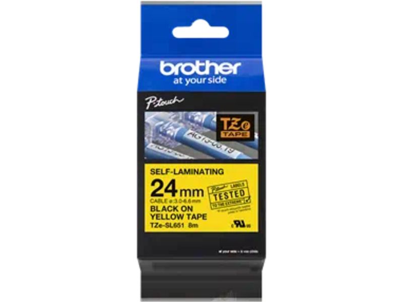 Brother TZe-SL651 - Schwarz auf gelb - Tape