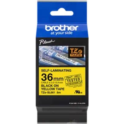 Brother TZe-SL661 - Schwarz auf gelb - Tape